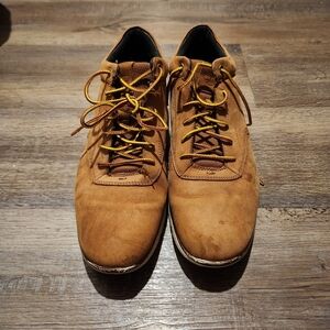 Men's Size 10W Timberland Brown Leather Shoes